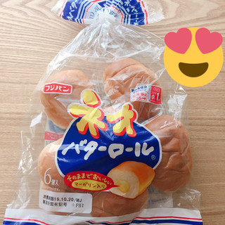 「フジパン ネオバターロール 袋6個」のクチコミ画像 by 風鈴 ぷりんさん