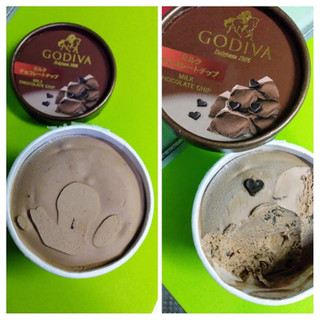 「ゴディバ カップアイス ミルク チョコレートチップ カップ125ml」のクチコミ画像 by minorinりん さん