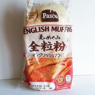 「Pasco 麦のめぐみ 全粒粉入りイングリッシュマフィン 袋4個」のクチコミ画像 by ミヌゥさん