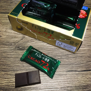 「明治 チョコレート効果 カカオ72％ 箱75g」のクチコミ画像 by しゃみ子さん