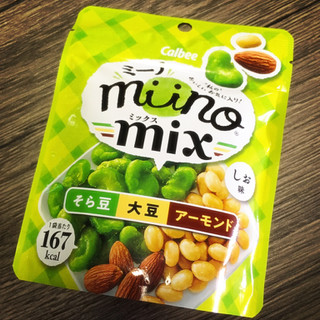 「カルビー miino mix そら豆大豆アーモンドしお味 袋29g」のクチコミ画像 by しゃみ子さん