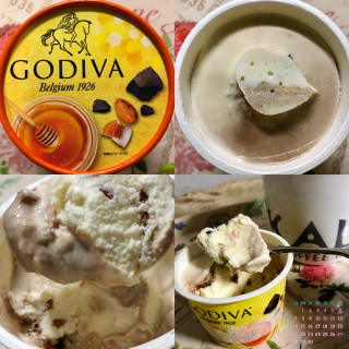 「ゴディバ カップアイス 蜂蜜アーモンドとチョコレートソース」のクチコミ画像 by マロンまろんさん