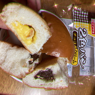「ヤマザキ 2色パン チョコ＆クリーム 袋1個」のクチコミ画像 by もぐミさん
