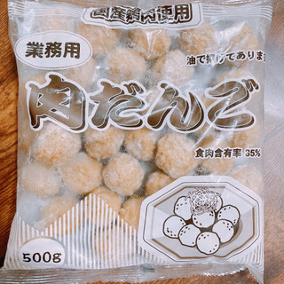「神戸物産 肉だんご 袋500g」のクチコミ画像 by ぺりちゃんさん