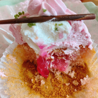 「不二家 小田原産桜のモンブラン」のクチコミ画像 by IKT0123さん