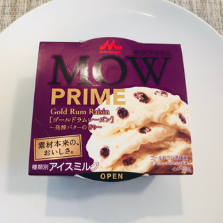 「森永 MOW PRIME ゴールドラムレーズン 発酵バターの香り カップ140ml」のクチコミ画像 by Memoさん