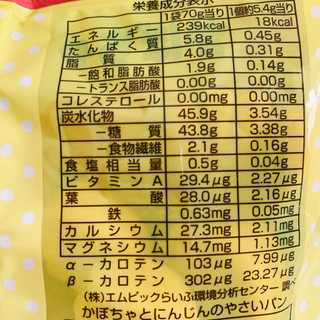 「カネ増製菓 かぼちゃとにんじんのやさいパン 袋75g」のクチコミ画像 by かみこっぷさん