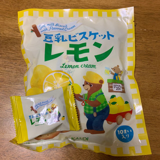 「カルディ 豆乳ビスケット レモンクリーム 袋10枚」のクチコミ画像 by きりみちゃんさん