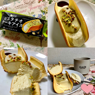 「ローソン Uchi Cafe’ ピスタチオケーキアイス 袋58ml」のクチコミ画像 by マロンまろんさん