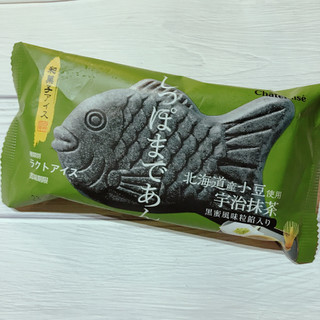 「シャトレーゼ 和菓子アイス たい焼き最中宇治抹茶 しっぽまであん 黒蜜風味粒餡入 袋78ml」のクチコミ画像 by ice-tokkoさん