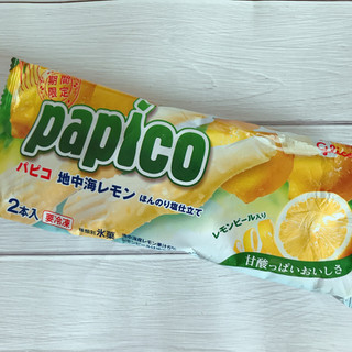 「江崎グリコ パピコ 地中海レモン ほんのり塩仕立て 袋80ml×2」のクチコミ画像 by ice-tokkoさん