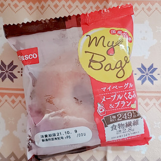 「Pasco My Bagel メープルくるみ＆ブラン 袋1個」のクチコミ画像 by ひよどっとさん