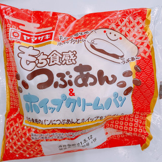 「ヤマザキ もち食感つぶあん＆ホイップクリームパン 袋1個」のクチコミ画像 by ぺりちゃんさん