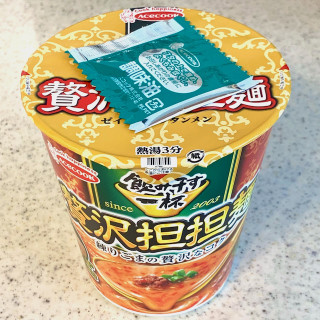 「エースコック タテ型 飲み干す一杯 贅沢担担麺 カップ103g」のクチコミ画像 by めりけんさん