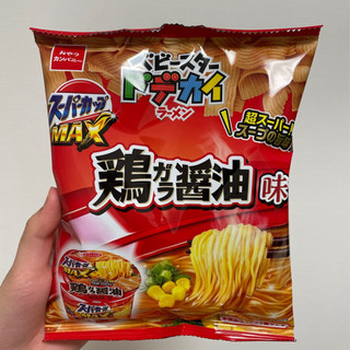 「おやつカンパニー ベビースタードデカイラーメン エースコック スーパーカップMAX 鶏ガラ醤油味 袋62g」のクチコミ画像 by apricotさん