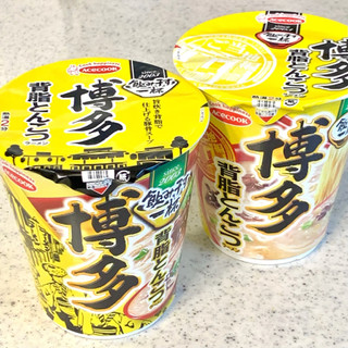 「エースコック タテ型 飲み干す一杯 博多 背脂とんこつラーメン カップ66g」のクチコミ画像 by めりけんさん