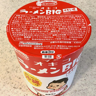 「エースコック オキコラーメンBIG チキン味 カップ85g」のクチコミ画像 by めりけんさん