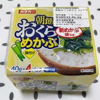 「カネカシーフーズ 朝飯おくらめかぶ パック40g×4」のクチコミ画像 by ぺりちゃんさん