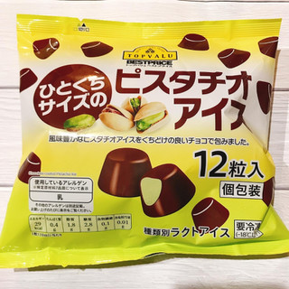 「イオン トップバリュ ベストプライス ひとくちサイズのピスタチオアイス 袋10ml×12」のクチコミ画像 by ice-tokkoさん