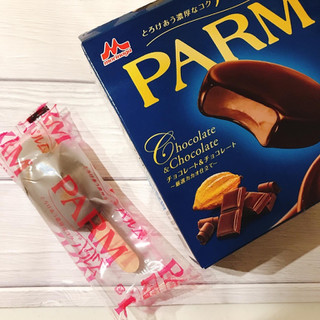 「森永 PARM チョコレート＆チョコレート 厳選カカオ仕立て 箱55ml×6」のクチコミ画像 by ice-tokkoさん