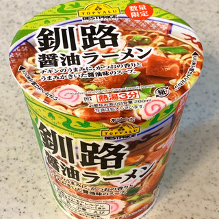 「イオン トップバリュ ベストプライス 釧路醤油ラーメン カップ68g」のクチコミ画像 by めりけんさん