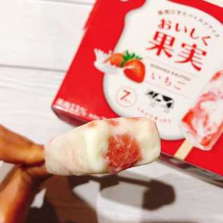 「オハヨー おいしく果実 いちご 箱40ml×7」のクチコミ画像 by ice-tokkoさん