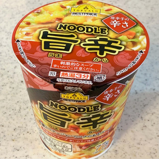 「トップバリュ ベストプライス 唐辛子の辛さ NOODLE 旨辛 カップ77g」のクチコミ画像 by めりけんさん