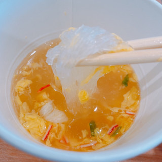 「エースコック スープはるさめ かきたま カップ20g」のクチコミ画像 by ぺりちゃんさん