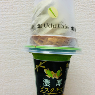 「ローソン Uchi Cafe’ ピスタチオ ワッフルコーン カップ160ml」のクチコミ画像 by ごりりさん