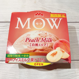 「森永 MOW 白桃ミルク カップ140ml」のクチコミ画像 by ice-tokkoさん