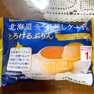 「ヤマザキ 北海道チーズ蒸しケーキのとろけるぷりん 袋1個」のクチコミ画像 by ボスレーさん