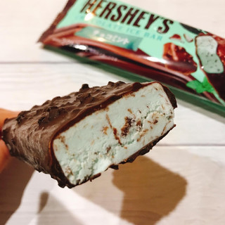 「HERSHEY’S チョコレートアイスバー チョコミント 袋90ml」のクチコミ画像 by ice-tokkoさん