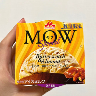 「森永 MOW スペシャル バタースコッチ＆アーモンド 1個」のクチコミ画像 by apricotさん