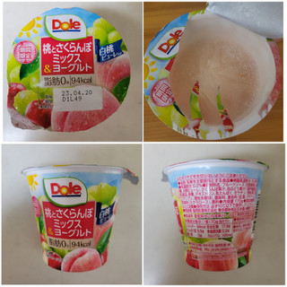 「Dole 桃とさくらんぼミックス＆ヨーグルト カップ170g」のクチコミ画像 by レビュアーさん