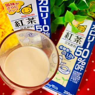 「マルサン 豆乳飲料 紅茶 カロリー50％オフ パック200ml」のクチコミ画像 by green_appleさん