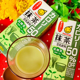 「マルサン 豆乳飲料 抹茶 カロリー50％オフ パック200ml」のクチコミ画像 by green_appleさん