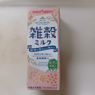 「ポッカサッポロ 雑穀ミルク milletmilk パック200ml」のクチコミ画像 by 鉄腕子さん