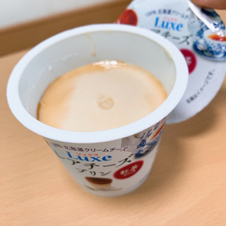 「HOKUNYU Luxeレアチーズプリン 紅茶ソース カップ90g」のクチコミ画像 by aiceさん