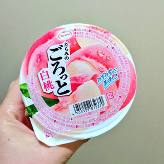 「たらみ ごろっと 白桃 カップ250g」のクチコミ画像 by 果季口さん