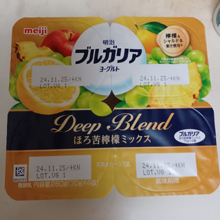 「明治 ブルガリアヨーグルト Deep Blend ほろ苦檸檬ミックス 70g×4」のクチコミ画像 by 鉄腕子さん