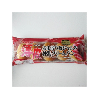 ヤマザキ 薄皮 あまおう苺ジャム＆練乳クリームパン 袋5個 実食