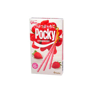 高評価】グリコ つぶつぶいちごポッキー 4袋 箱32本(製造終了)の