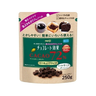 高評価】明治 チョコレート効果 カカオ72％ ミニキューブタイプ