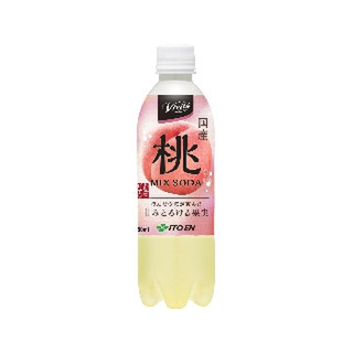 桃 高評価】「フルーティーな桃ジュース🍹 - 伊藤園 Vivit's 桃 MIX SODA
