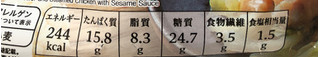 「トップバリュ ごはんの約半分にカリフラワーを使った 赤しそごはんと蒸し鶏のごまだれ 袋268g」のクチコミ画像 by ちゃんめるさん