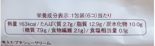 「モンテール 小さな洋菓子店 こころ からだ おもい 糖質を考えたプチシュークリーム 6個」のクチコミ画像 by ピーまるさん