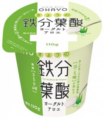 オハヨー乳業 きょうの鉄分葉酸ヨーグルト アロエ