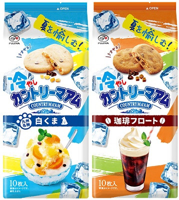 不二家 冷やしカントリーマアム 白くま 珈琲フロート