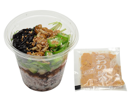 ねばねば具材と納豆の雑穀ごはんサラダ セブン