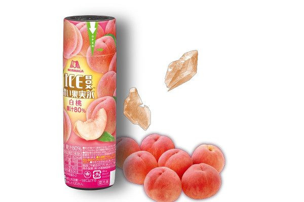 森永製菓「アイスボックス濃い果実氷＜白桃＞」